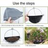 Felt Hanging Basket Liners, 3 Pack view 2