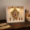 DIY Silhouette Display Box with Golden Miniature Frames and Figurines view 3