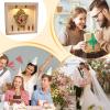 DIY Silhouette Display Box with Golden Miniature Frames and Figurines view 4