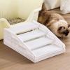 Removable, Non-Slip Cat Litter Box Mat with Stairs view 2