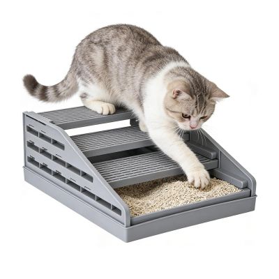 Removable, Non-Slip, Splash-Resistant Cat Litter Mat