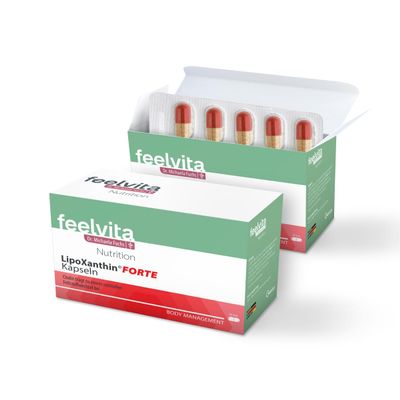 Genius Feelvita LipoXanthin Forte, 180 Capsules, Vegan
