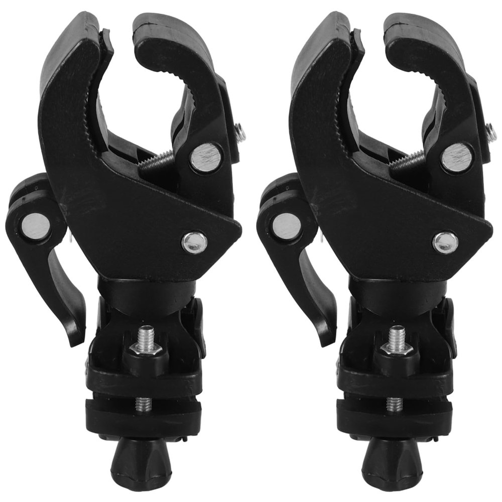 IMIKEYA Adjustable Crutch Holders, 2-Pack, Black