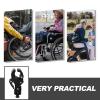 IMIKEYA Adjustable Crutch Holders, 2-Pack, Black view 3