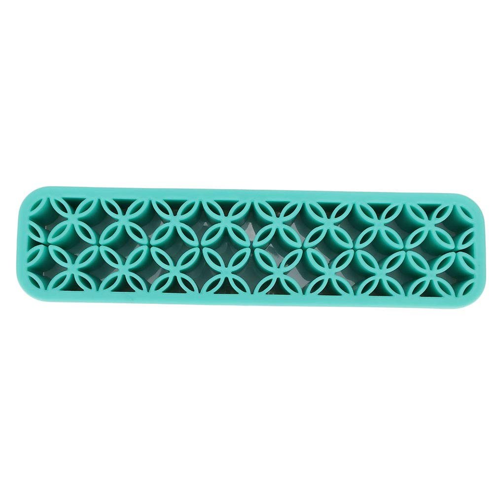 Portable Cosmetic Brush Organizer, Blue