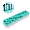 Portable Cosmetic Brush Organizer, Blue view 4