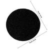 8 Black Cotton Kitchen Trash Can Filter Pads view 2