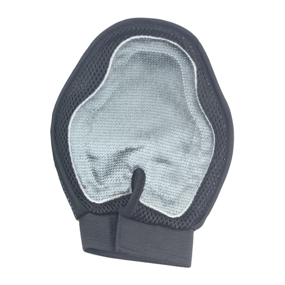 Kisangel Silicone and Polyester Pet Grooming Glove for Cats and Dogs