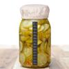 SEWACC Sourdough Starter Jar Accessory Set with Breathable Cotton Covers, Thermometer Stickers and Date Bands view 3