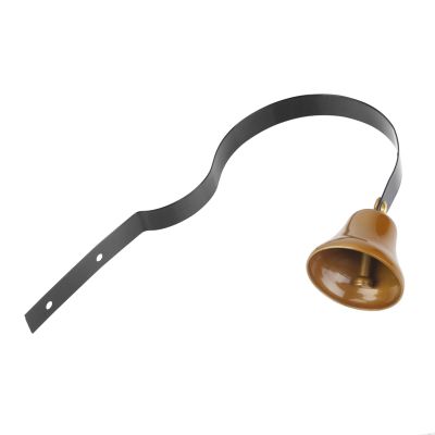Xiuganpo Antique Metal Shopkeeper's Bell, Wall-Mounted Vintage Doorbell for Dog Training and Home Decor, 40 mm