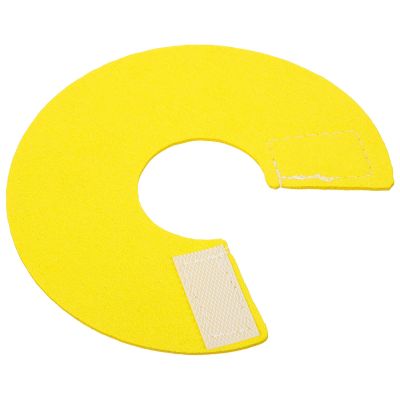 ibasenice Bird Bite-Protective Collar for Parrots, Yellow, Microfiber Leather