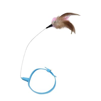 Adjustable Interactive Feather Cat Toy Collar