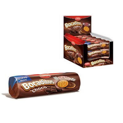 Cutara Bocaditos Choco Chocolate-Filled Cookies, 150 g, 15-Pack