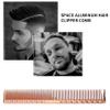 2-Piece Professional Hair Cutting Comb Set, Fine and Wide Teeth, Space Aluminum, Rose Gold, 8 in view 3