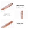2-Piece Professional Hair Cutting Comb Set, Fine and Wide Teeth, Space Aluminum, Rose Gold, 8 in view 4