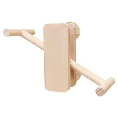 Wooden Parrot Swing | Interactive Balance Bar