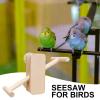 Wooden Parrot Swing | Interactive Balance Bar view 2