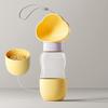 Portable Pet Water Bottle with Food Container, Leakproof, Yellow, 12 oz view 3