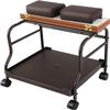 Portable Pedicure Cart with Wheels and Footrest view 1
