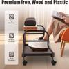 Portable Pedicure Cart with Wheels and Footrest view 3