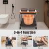 Portable Pedicure Cart with Wheels and Footrest view 4