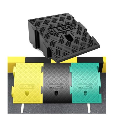 Kerb Ramp Rubber Grid Ramp for Wheelchairs, Bicycles, Motorcycles, 6,600 lb, Multicolor, Multiple Sizes (Black, 25 x 40 x 16 cm)