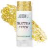 AOOWU Body Glitter Stick 5 g, Glitter Gel Makeup for Face, Body and Hair, Sparkling Stick for Carnival, Christmas and Halloween (Mini 02) view 1