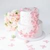 60 Edible Wafer Paper Butterfly Cupcake Toppers, Pink view 1