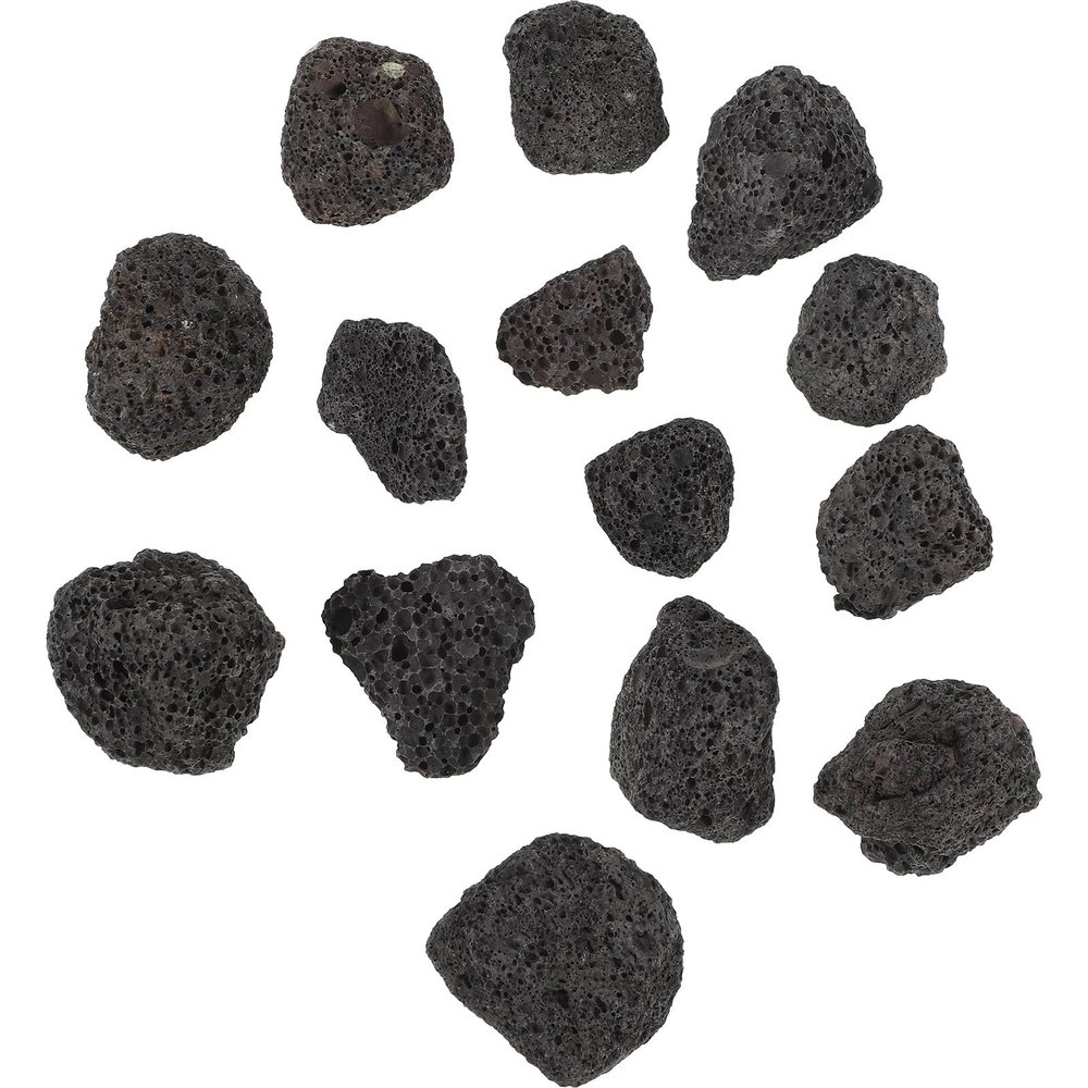 Volcanic Rock Decorative Stones, Breathable, 1 Bag, Black, for Plants