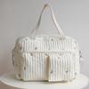Large Tote-Style Diaper Bag with Floral Pattern view 3