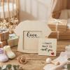 Wooden Ultrasound Photo Keepsake for Pregnancy Announcement view 2