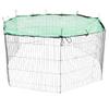 Mucola Round Foldable Exercise Pen for Rabbits with Cover Net view 1