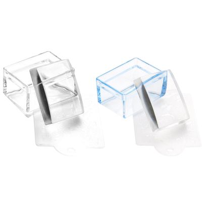 SOLUSTRE 2-Piece Square Plastic Nail Art Stamps