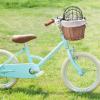 Cat Bicycle Basket | Wicker Bicycle Basket, Handwoven Storage Basket view 2