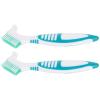 TEHAUX 2-Piece Double-Sided Turtle Shell Brushes, Plastic view 1