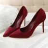 Closed-Toe Women's Pumps, Sexy High Heels with 12 cm Heel view 2