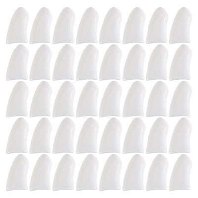 STOBAZA Nail Caps for Pets, 40 Pieces, TPR, White, for Cats and Dogs