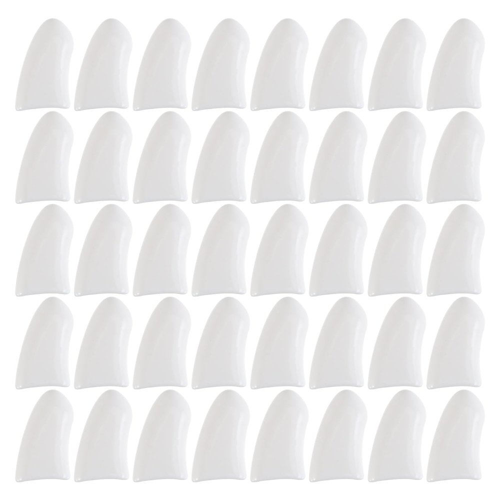 STOBAZA Nail Caps for Pets, 40 Pieces, TPR, White, for Cats and Dogs