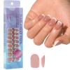 300 Press-On Nails, Soft Gel French Tips, 15 Sizes view 1