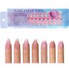 300 Press-On Nails, Soft Gel French Tips, 15 Sizes view 2
