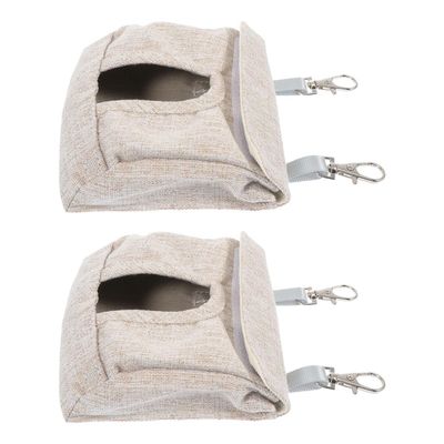 2-Piece Adjustable Hanging Feed Bags for Guinea Pigs