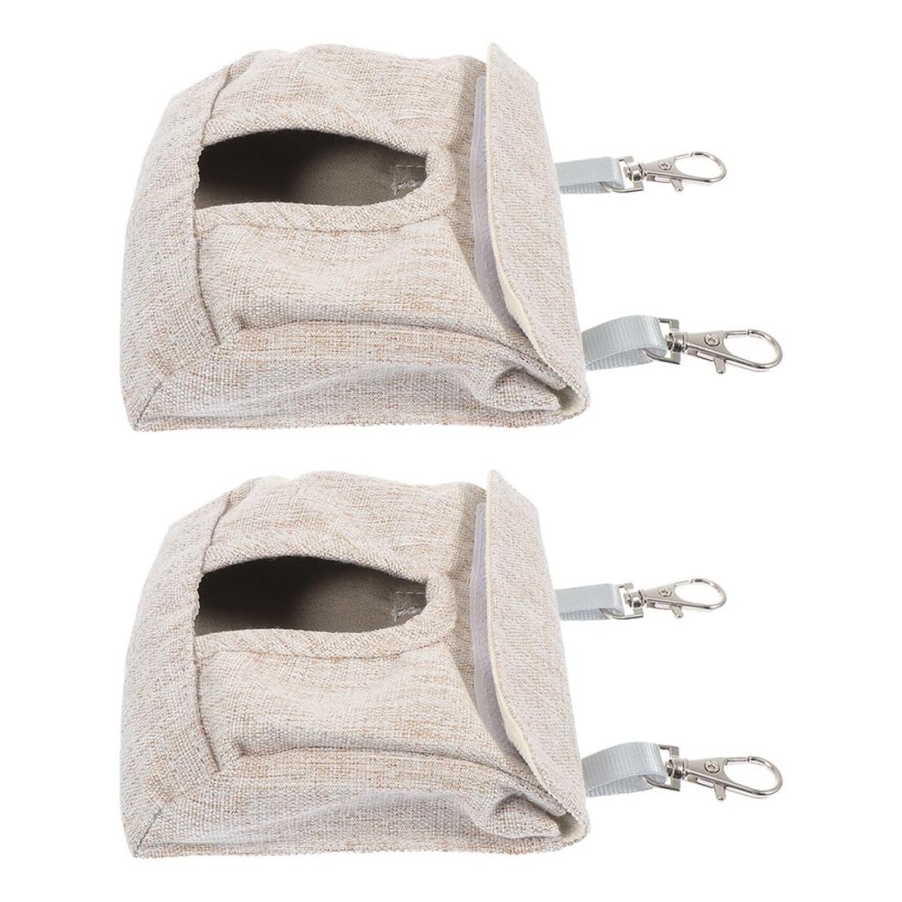 2-Piece Adjustable Hanging Feed Bags for Guinea Pigs