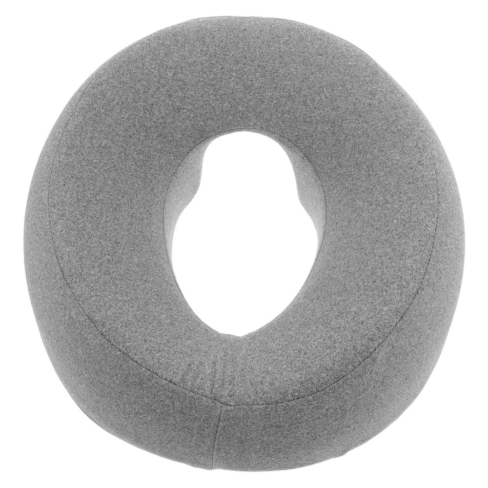 POPETPOP Memory Foam Facial Massage Pillow with Removable, Washable Cover, Gray