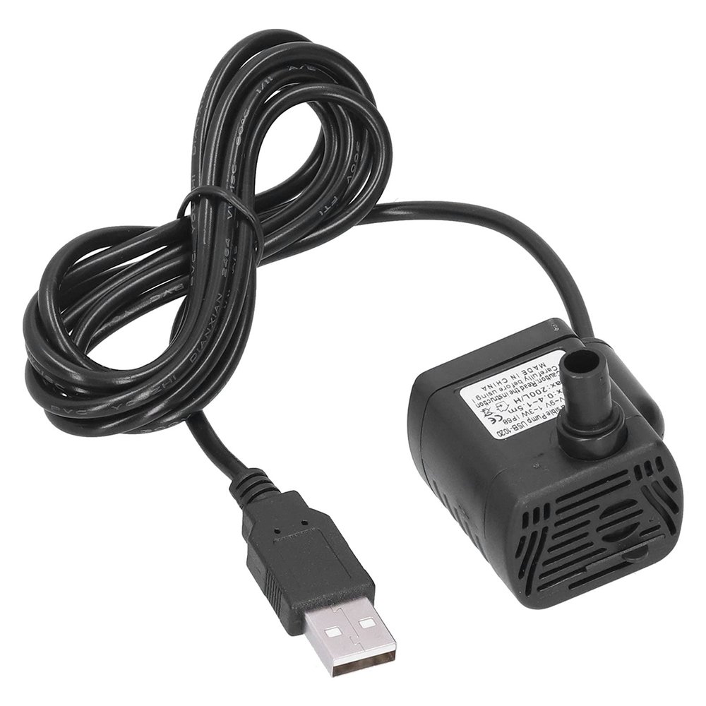 Fafeicy Ultra-Quiet Mini Submersible Pump, ABS, 200 L/h, for Aquariums and Garden Irrigation
