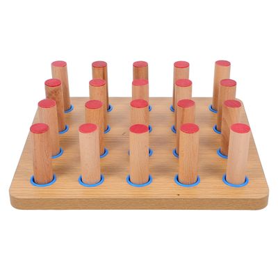 Wooden Pegboard for Finger Exercises, Hand Therapy and Rehabilitation