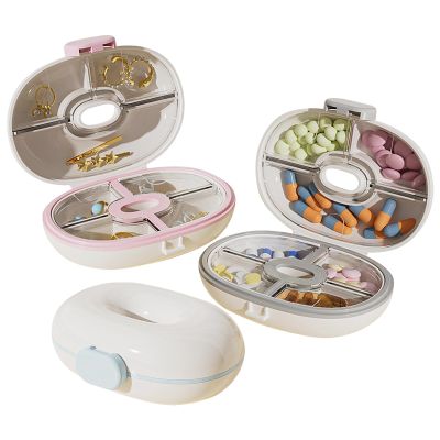 Travel Pill Organizer, 3-Compartment Pill Case