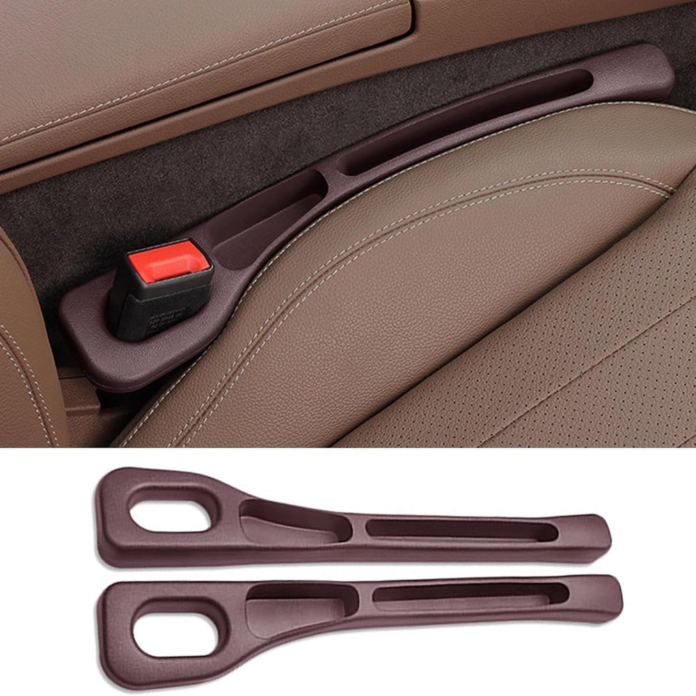 DdaiXQ 2-Pack Car Seat Gap Fillers for Audi S3 Sedan 2013–2024, Brown/C