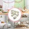 8 Silver Glitter Easter Eggs, Hanging Glass Eggs, 4 x 6 cm Mirror Disco Ball Easter Ornaments view 4