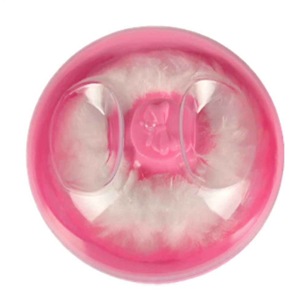 Powder Puff Holder: Plush Cosmetic Applicator and Talc Storage Container