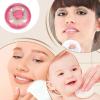 Powder Puff Holder: Plush Cosmetic Applicator and Talc Storage Container view 4